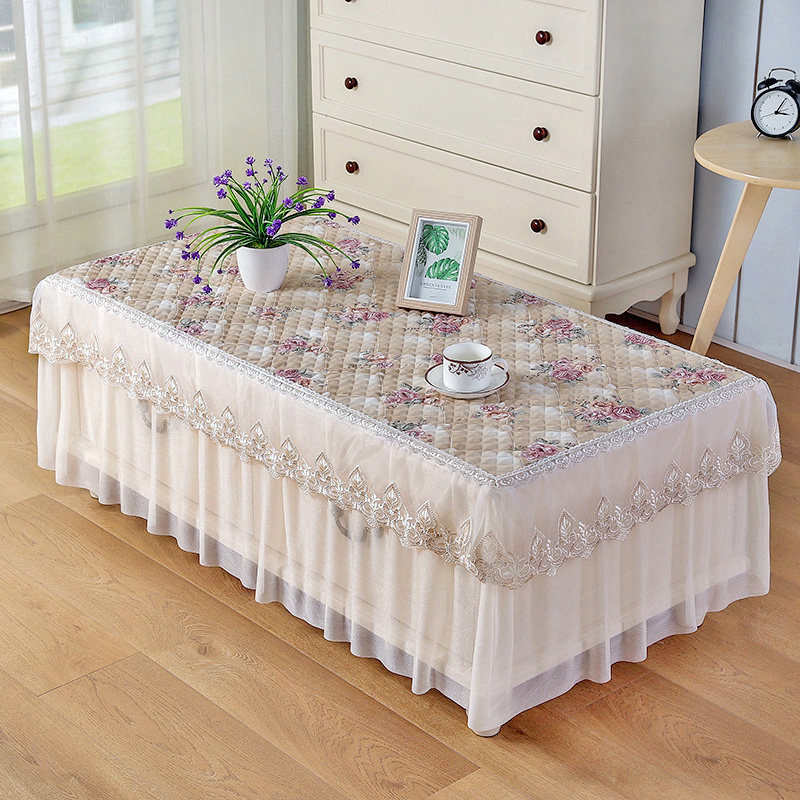 夏季专用b茶几罩桌布餐桌台布电视柜盖布防尘粉色蕾丝方形布艺客,居家布艺,桌布,淘宝优惠券,粉丝福利购,淘宝优惠卷