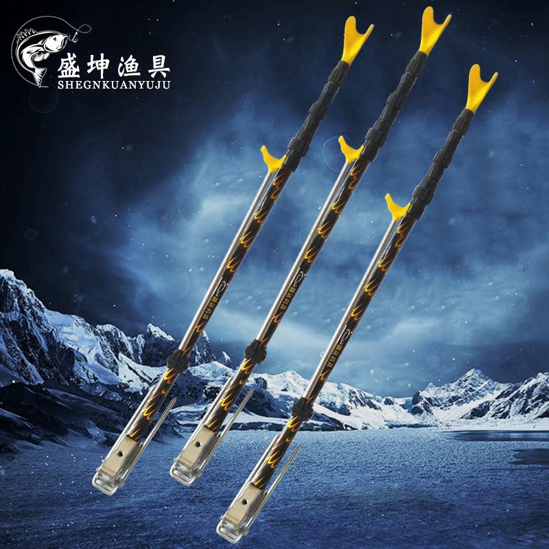 鱼竿支架铝合金花杆钓鱼炮台支架鱼竿台钓地插伸缩固定钓鱼架杆