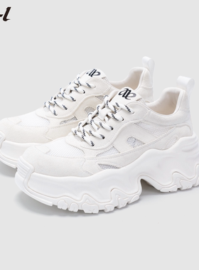 ABT-L老爹鞋女款2026新款春季复古厚底增高透气运动休闲运动鞋