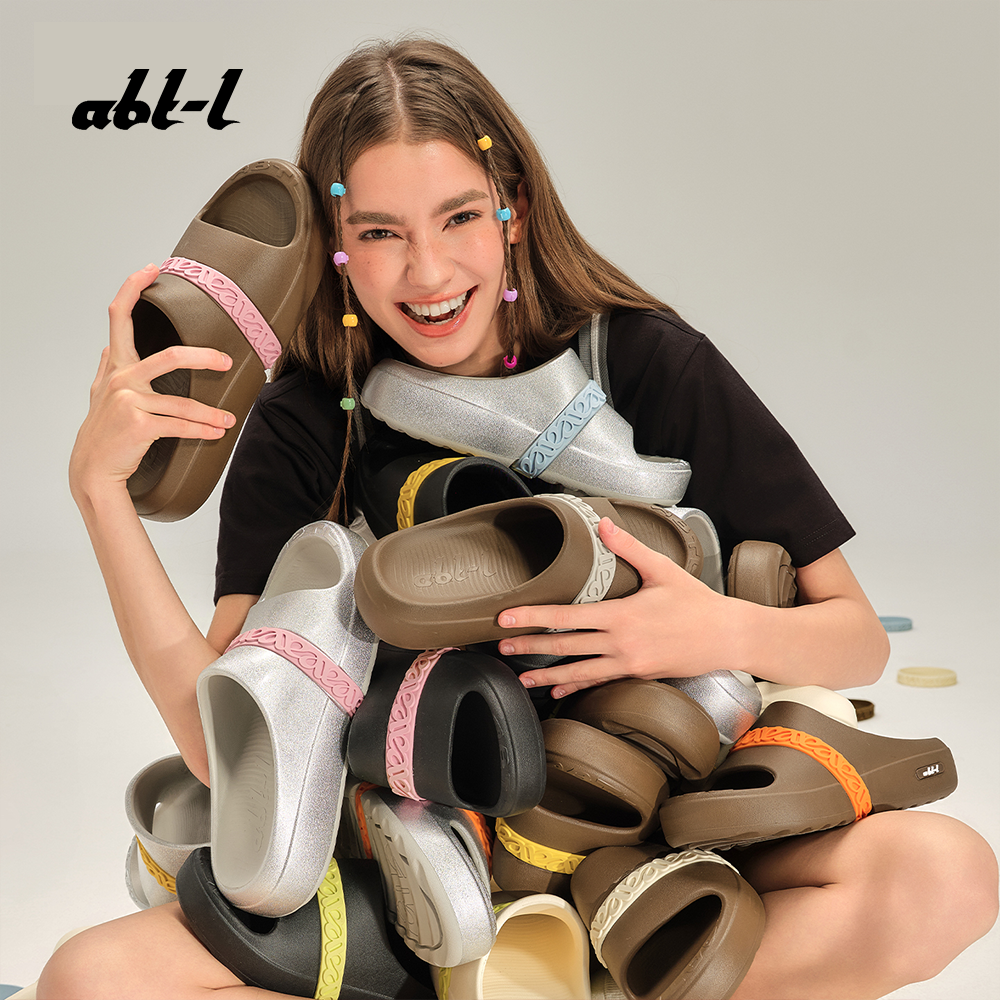 ABT-L【檀健次张馨予同款】圈圈鞋5cm厚底踩屎感拖鞋男女夏季软底