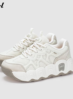 【沈腾同款】ABT-L面包老爹鞋男女同款厚底增高休闲运动鞋可颂鞋