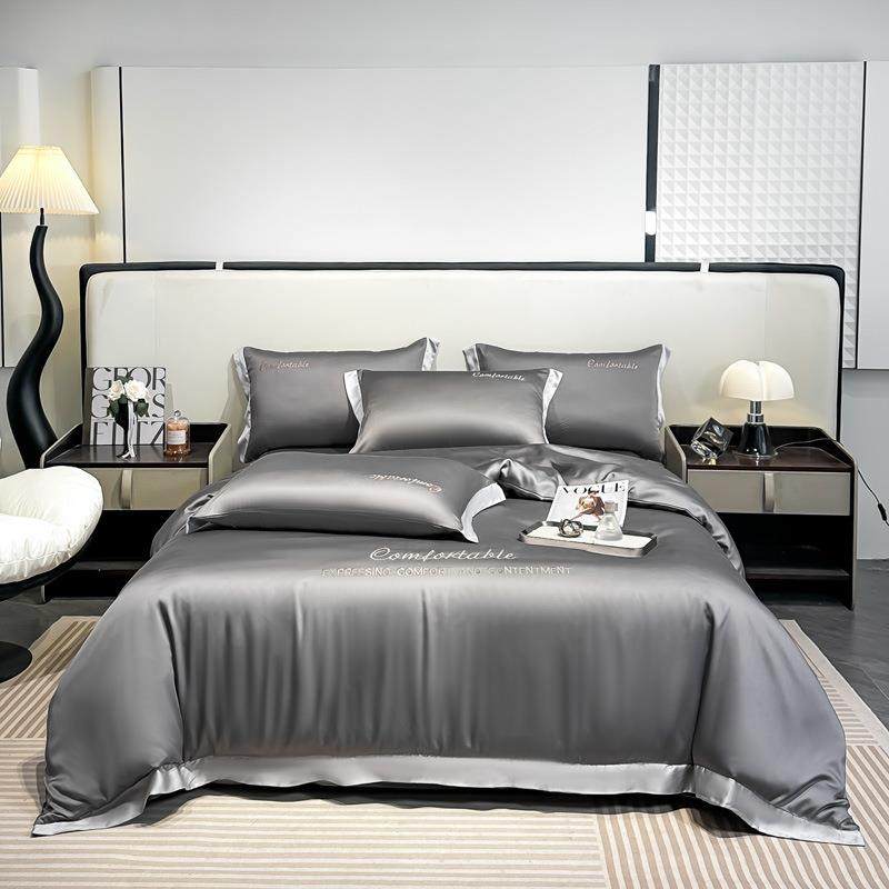 轻奢冰丝四件套丝滑裸睡水洗被套夏季高级床单床上三件套夏天床品,3C数码配件,其它配件,淘宝优惠券,粉丝福利购,淘宝优惠卷