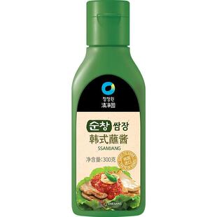 -韩国进口清净园韩式蘸酱300g烧烤包生菜包饭烤肉五花肉火锅调味