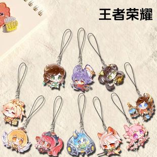 王者荣耀周边手机链百里守约李元芳桑启孙尚香瑶手机挂绳书包挂件