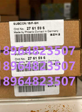 菲尼克斯2761596免剥线插头D-SUB总线连接器SUBCON 15/F-SH