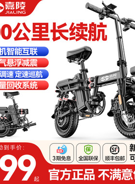 嘉陵折叠电动自行车可上牌