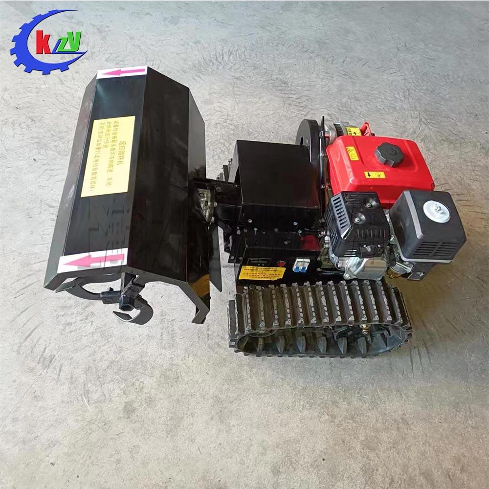 小 型家用园管理机 菜地果园大棚田耕式地机遥控履带翻MZR地松土