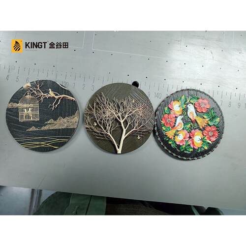 厂家热销uv彩印平装机饰品工艺u品玻璃加工树脂材料v打KGT-2513印
