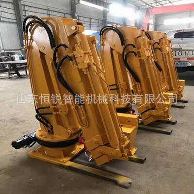 小型控吨折臂吊 臂车载DFI液压叠折臂起重机 船用固定式折遥小吊