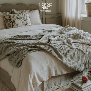 Garbo and Friends瑞典家纺Eggshell蛋壳色枕套被套床笠成人床单