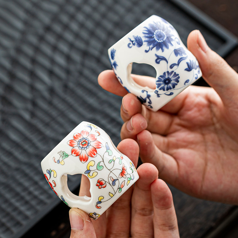 复古青花瓷茶器盖置仿古陶瓷壶承盖托白瓷茶具茶道配件茶玩摆件,餐饮具,茶道/零配,淘宝优惠券,粉丝福利购,淘宝优惠卷