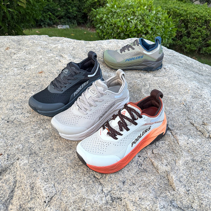 英国PODLERS 4E宽楦越野跑鞋男女款透气防滑减震户外徒步登山鞋女