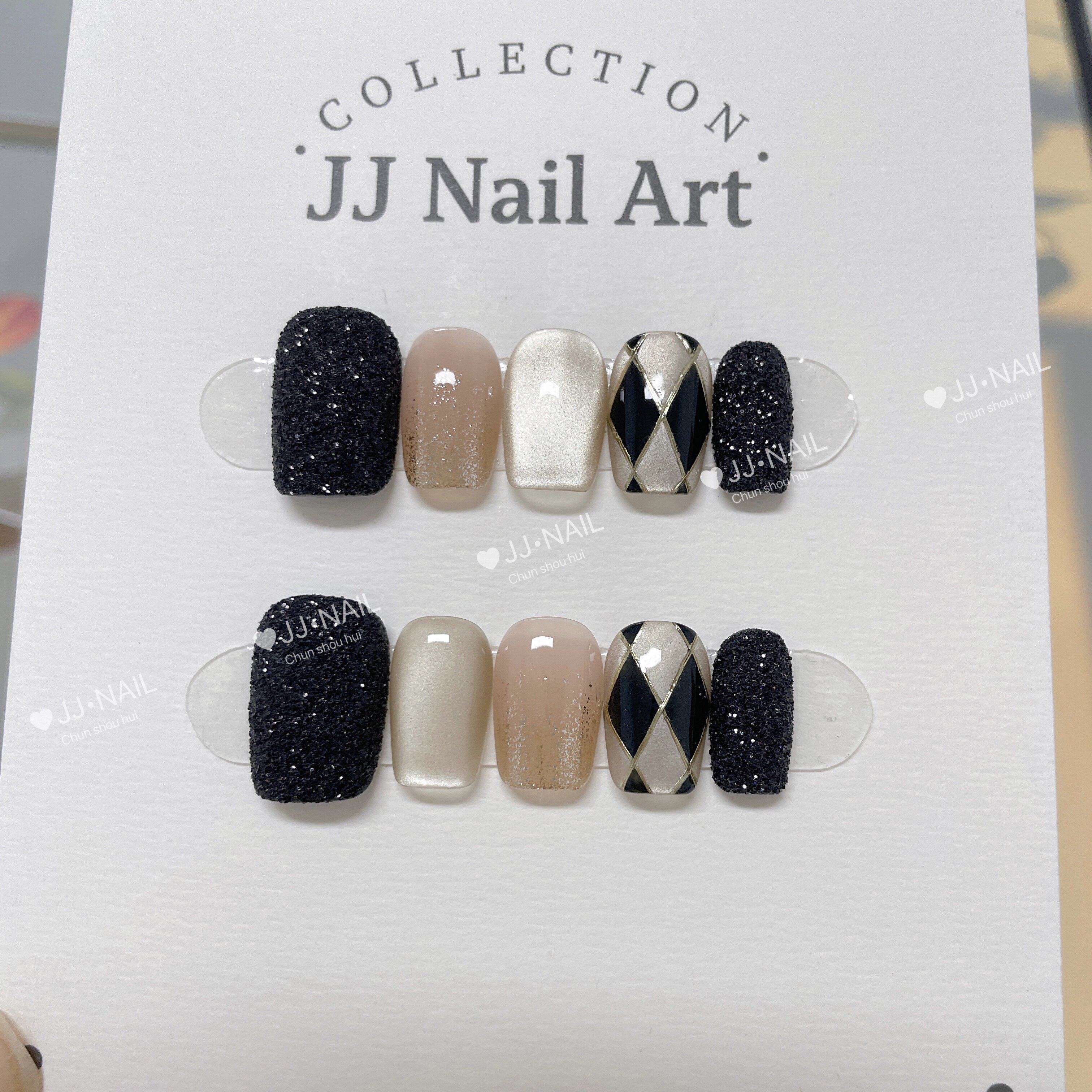 【布灵黑】纯手工穿戴甲美甲