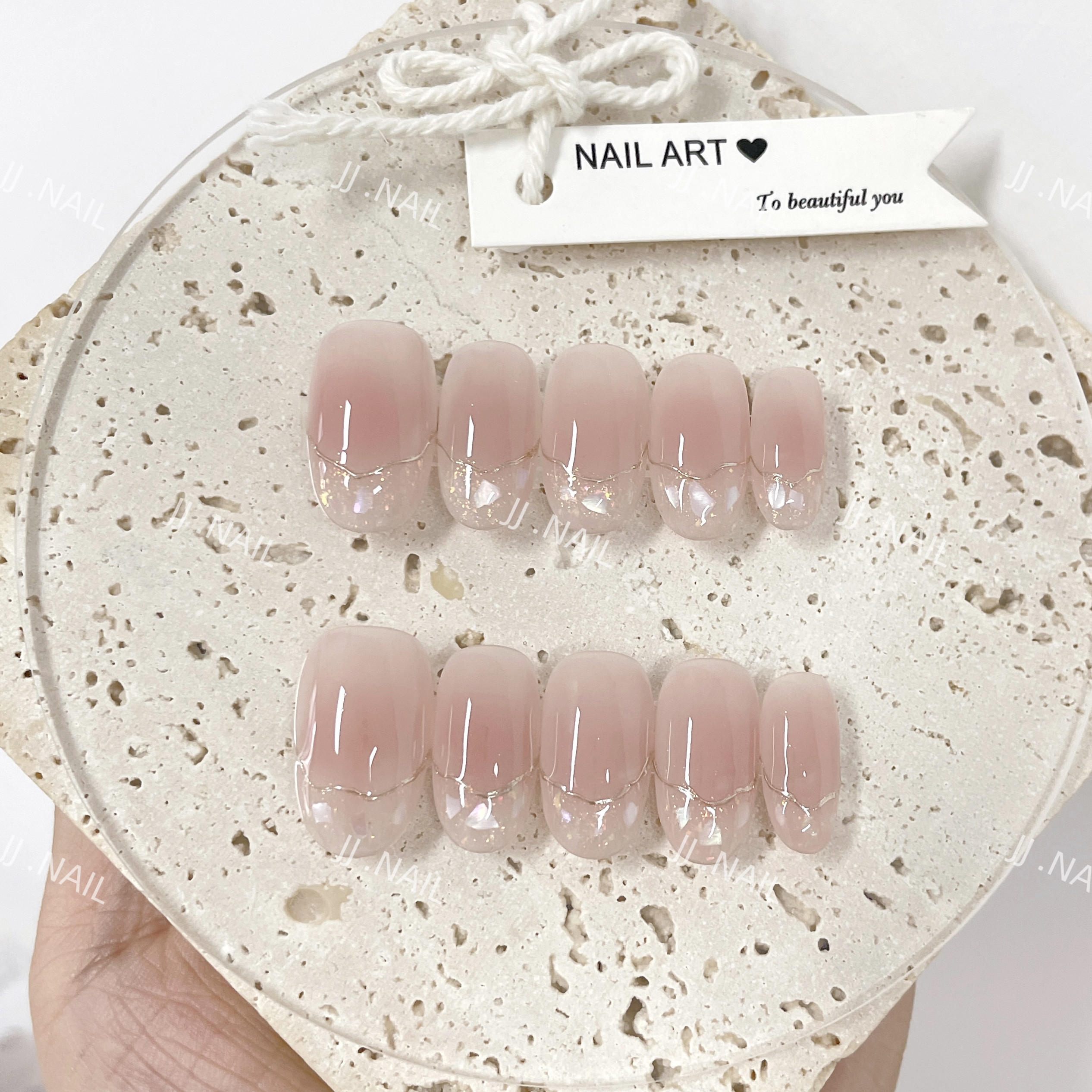 【优柔】纯手工穿戴甲裸色腮红美甲美白,彩妆/香水/美妆工具,穿戴甲/甲片,淘宝优惠券,粉丝福利购,淘宝优惠卷