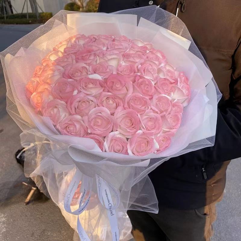 七夕专属52朵高颜值永生玫瑰花束