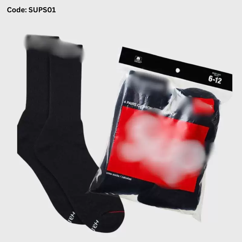 SUPS03 | Supreme Hanes Socks Heather Grey (4Pack)