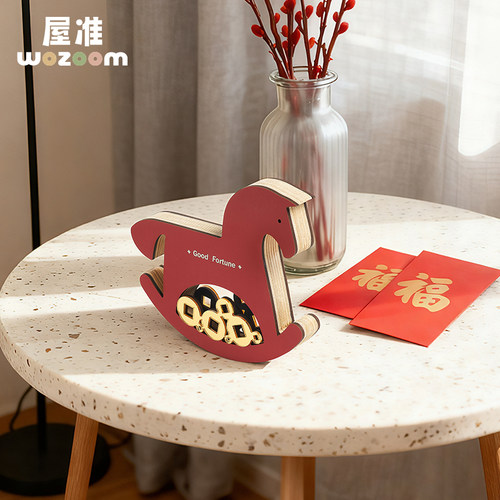 马上有钱玄关创意装饰摆件