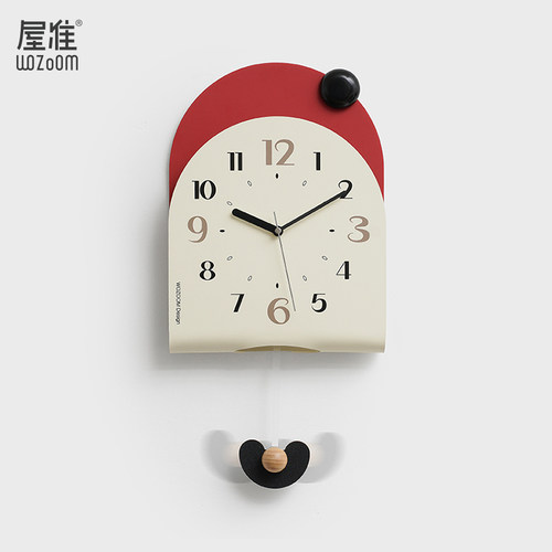 屋准2025新款设计感摇摆时钟
