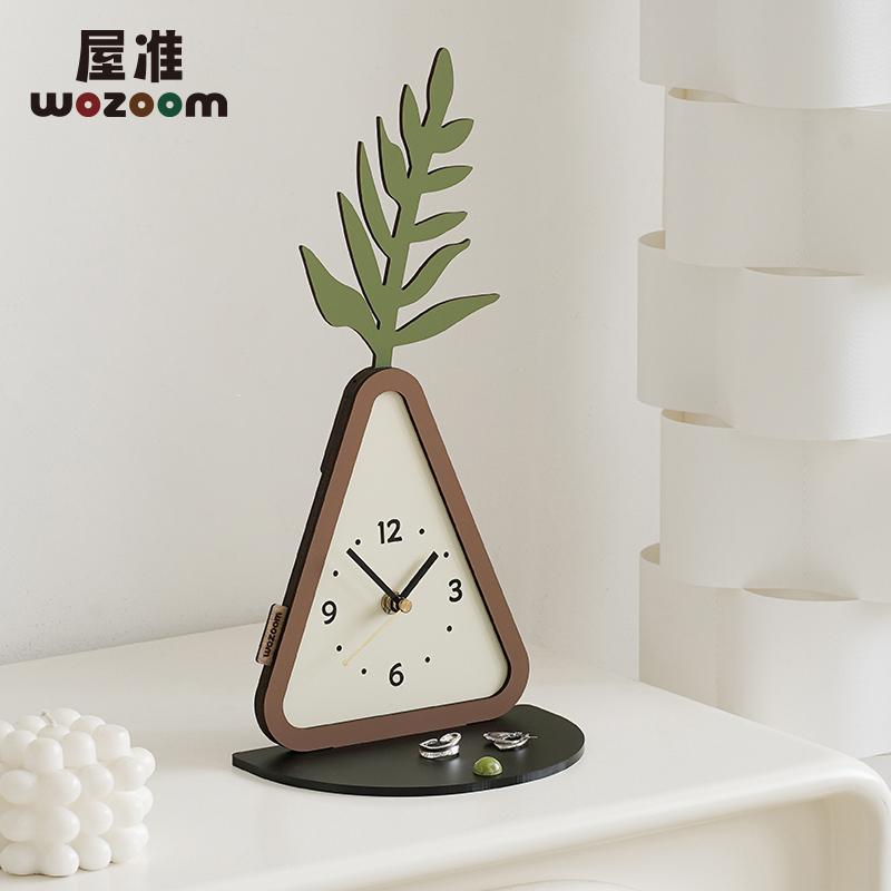 客厅电视柜摆台式时钟摆件