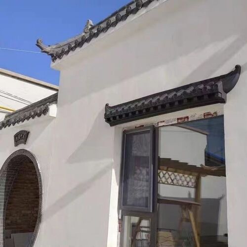 免架子仿古屋檐i仿古瓦单面一体树脂瓦窗户室内装饰门口屋檐挡雨