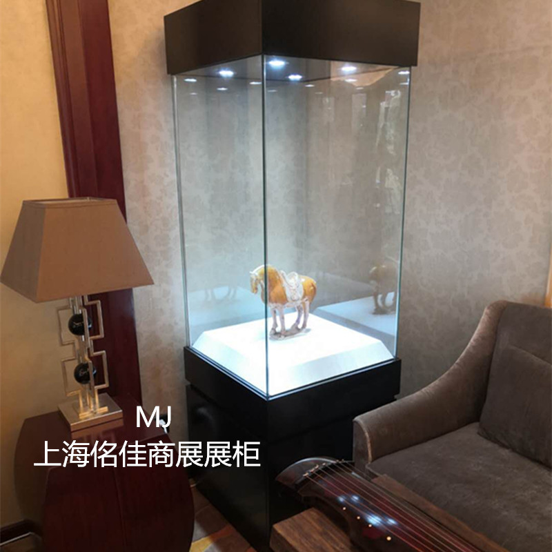 博物馆展古董瓷器玉石文玩展示柜独立珠宝首L饰玻璃柜  隐形铰链