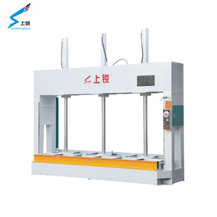 上锐铝蜂窝板石材不锈钢柜门压紧贴合75吨液压油缸多层自动冷压机