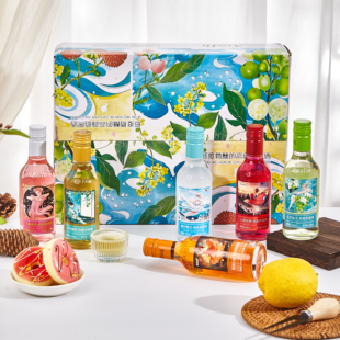 果酒微醺低度甜酒女生蜜桃荔枝葡萄柑橘青梅草莓高颜值晚安酒礼盒