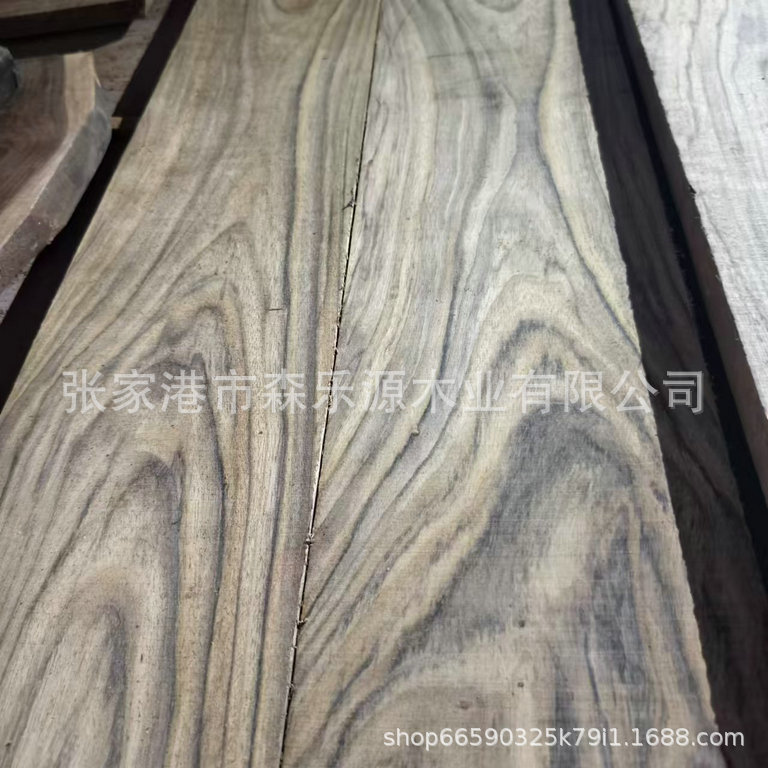 进口黑檀原木方料耐腐纹美价优
