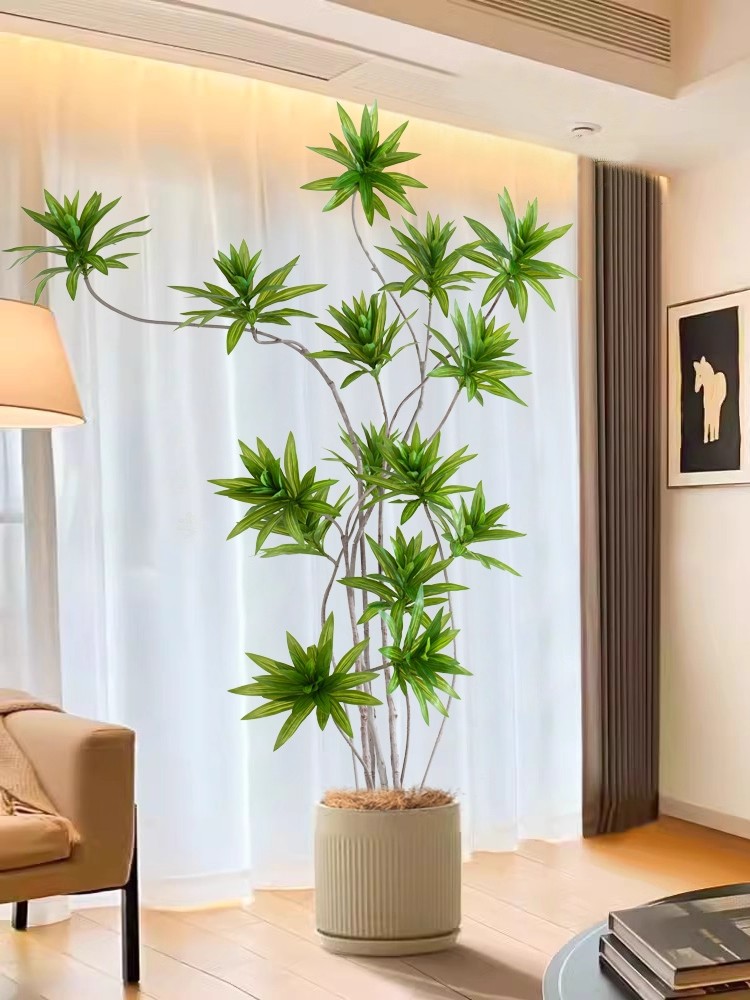 百合竹彷真绿植盆栽大型室内装饰花客厅摆件落地树高级彷生假植物