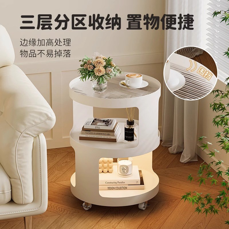 现货速发茶几客厅家用小户型沙发边几圆形台小桌子茶桌简约床头柜