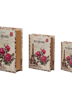 快速发货欧式 现代复古仿t真书籍假书书房书柜装饰摄影道具书盒