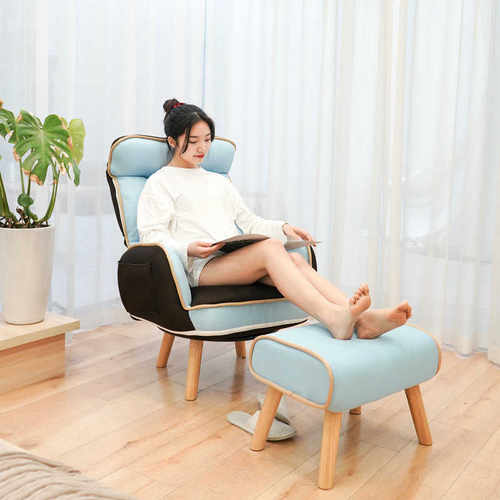 喂奶椅子哺乳椅单人靠背卧室休闲孕妇沙发床边阳台懒人沙发椅躺椅