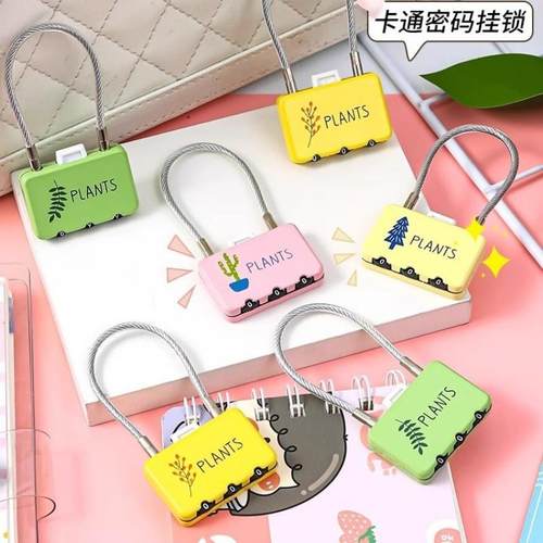 金属密码锁小型挂锁防盗锁头行李箱家用柜子迷你锁具包邮