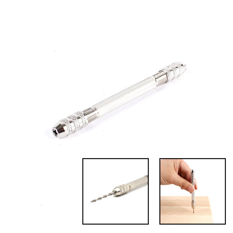 0-3.2mm网纹款双头锁手钻多用绕线器拧铜线铜丝夹头手拧手捻钻