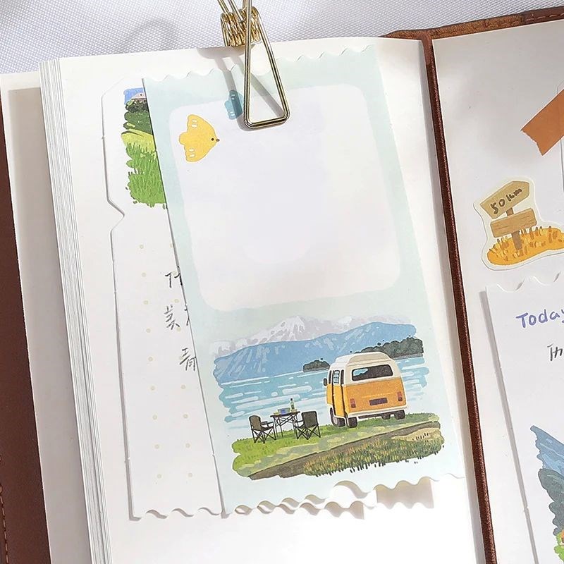 Mr. Paper 6Style 5o0Pcs/bag Long Strip Sticky Notes for stud