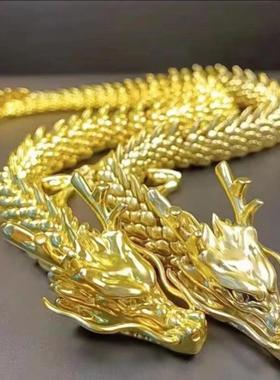 黄铜立体龙3D关节活动龙复古立体龙