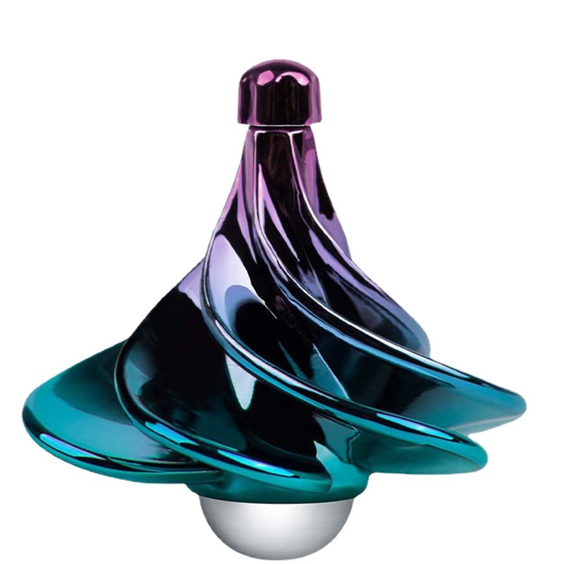 WINSPIN新品风动陀螺外贸解压玩具陀螺炫彩风吹陀螺气动陀螺