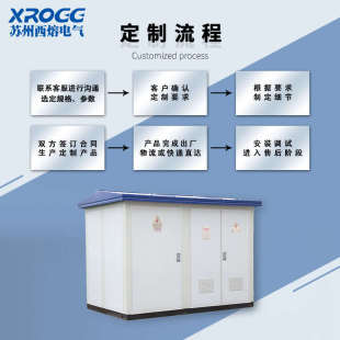 西熔欧式箱式变电站YB预装高压成套充气柜户外630kva变压器配电房