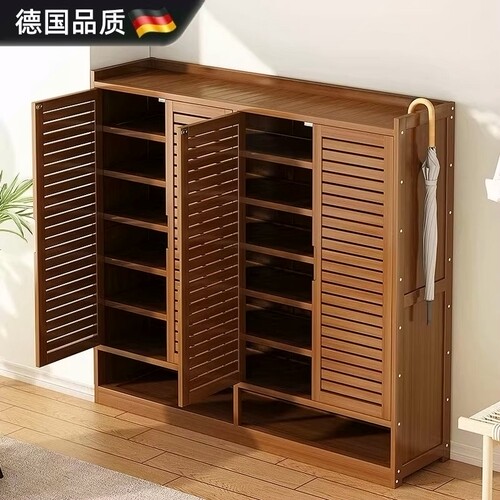 德国精工鞋架家用门口多层百叶门收纳架室内宿舍防尘鞋柜出租屋用
