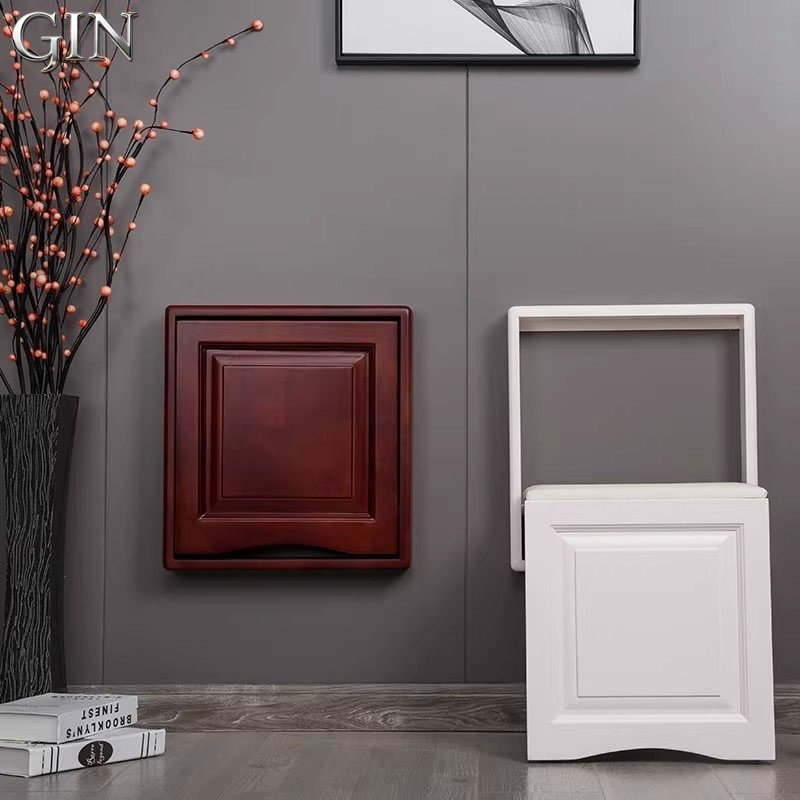 德国进口GIN壁挂式折叠换鞋凳隐形入户家用实木挂墙伸缩墙折叠凳,住宅家具,换鞋凳,淘宝优惠券,粉丝福利购,淘宝优惠卷