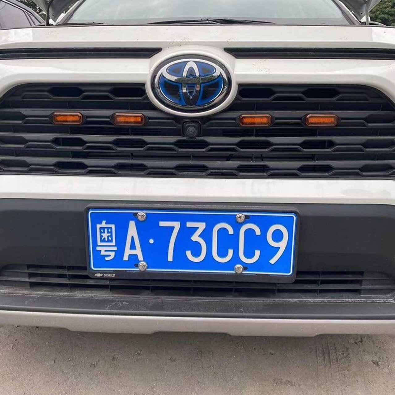 2020款新款rav4中网灯荣放改装前脸格栅led小黄灯装饰日行警示灯
