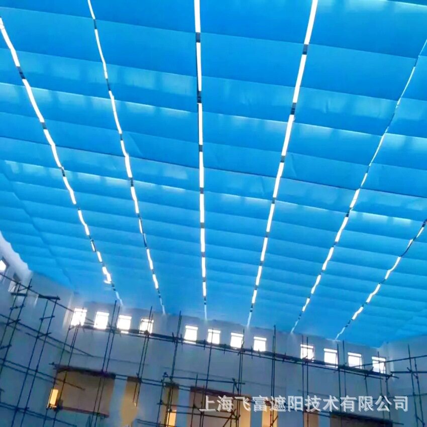 采光顶电动天棚帘隔热可上门装