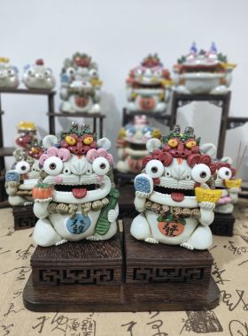貔貅 景德镇纯手工手捏陶瓷茶宠香炉摆件香插开业创意礼品