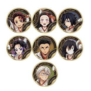 ufotable鬼灭之刃干支2025巳年蛇年盲盒烫金马口铁徽章正版