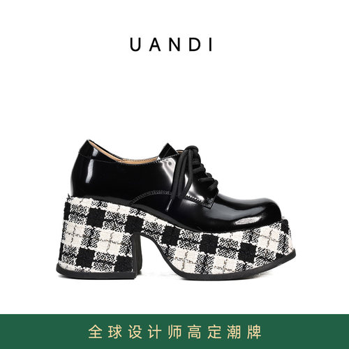 UandI厚底增高英伦乐福女鞋