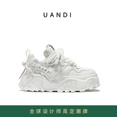 UandI小白鞋 ins潮牌厚底增高休闲板鞋 女2025秋冬新款 百搭情侣同款