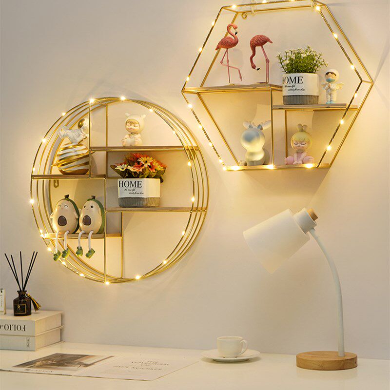 创意家居墙上装饰l置物架餐厅墙面挂饰品客厅墙壁挂架卧室床头挂