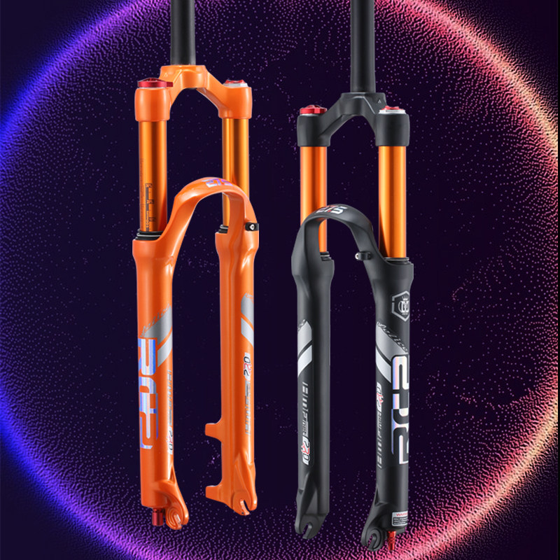 山地自行车前叉气叉 双气室阻尼龟兔调节 快拆 筒轴U 气压避震锁