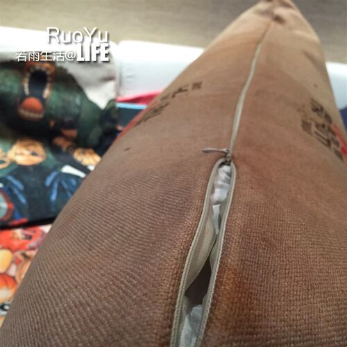 双面超大棉麻抱枕套m60*85创意个性沙发靠垫床头靠枕特大腰枕靠垫