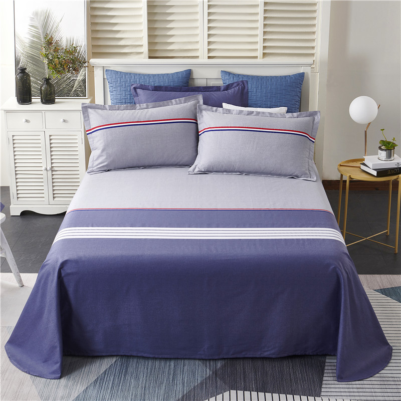 100%全棉床单单件纯棉单人1.2床学生儿童宿舍双人1.5m1X.8米单床